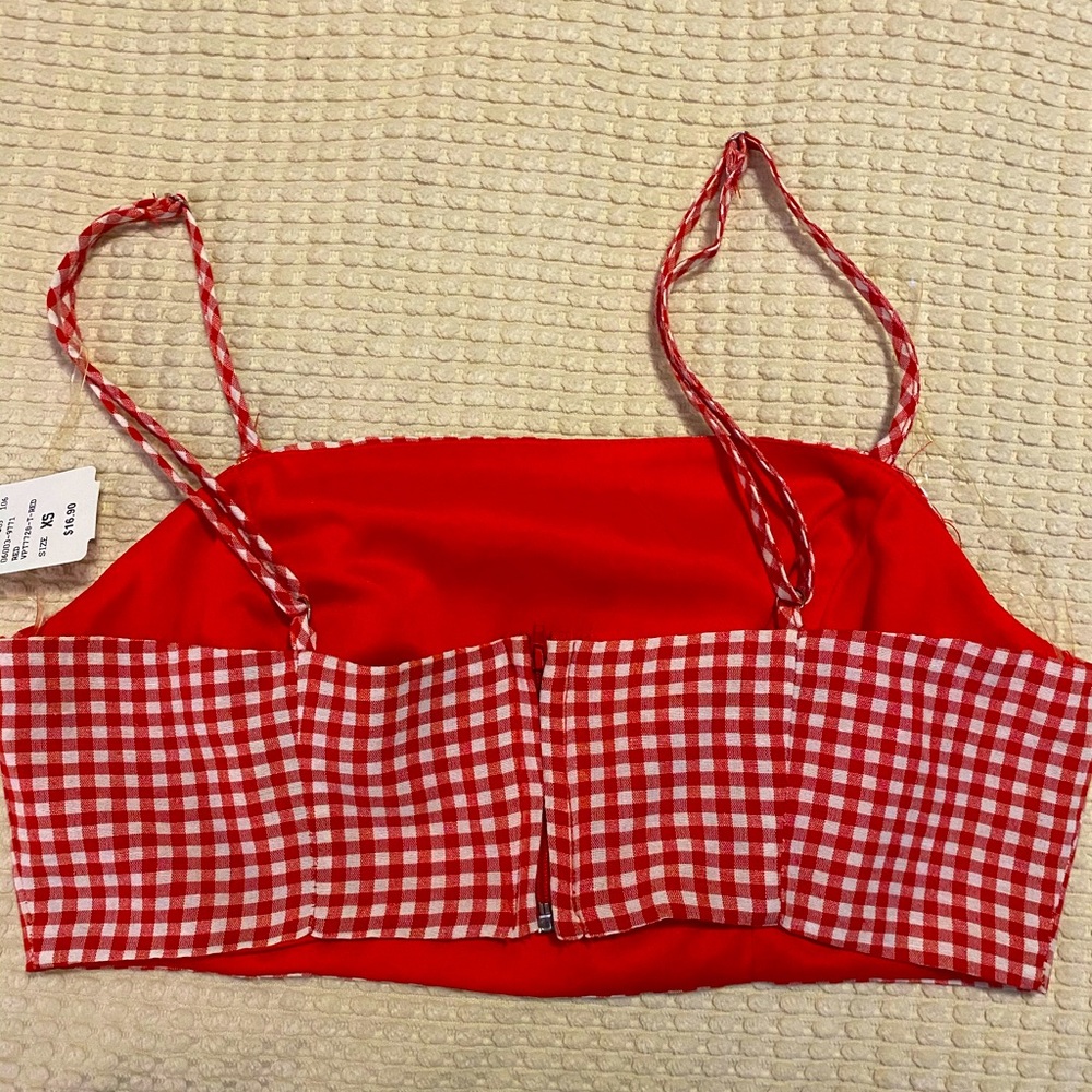 red plaid top - Picture 2 of 2